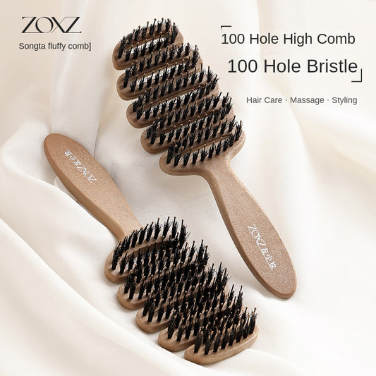 Songta Bristle Hair Protection Comb Fluffy Pig Bristle Songta Comb Massage Head Anti-static Hair Ripe Comb Hair Raising