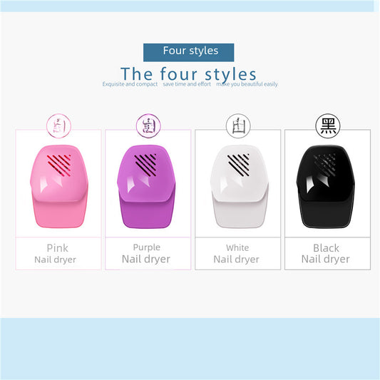 Hot Sale Mini Nail Art Dryer Touch And Press Nail Polish Air Dryer Nail Polish Glue Fan