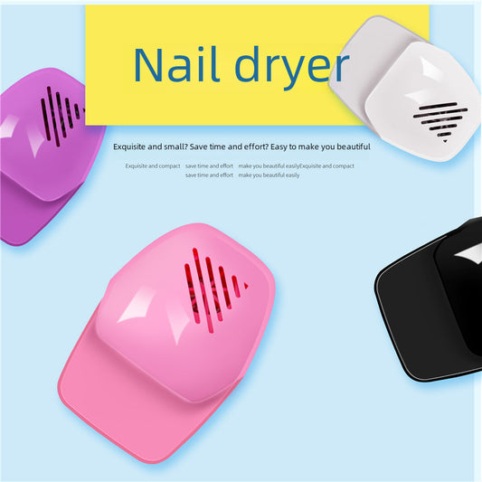 Hot Sale Mini Nail Art Dryer Touch And Press Nail Polish Air Dryer Nail Polish Glue Fan